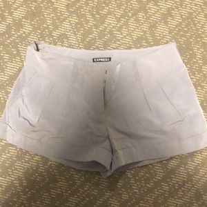 Express Women’s gray dress shorts